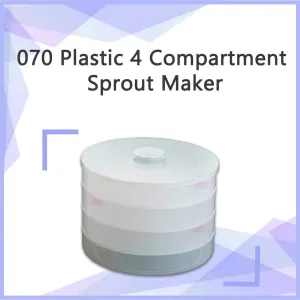 070 Plastic 4 Compartment Sprout Maker, White