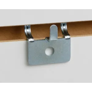 1 in. Silver Metal Slat Wall and Peg Board Peg Hook Back 2 pk