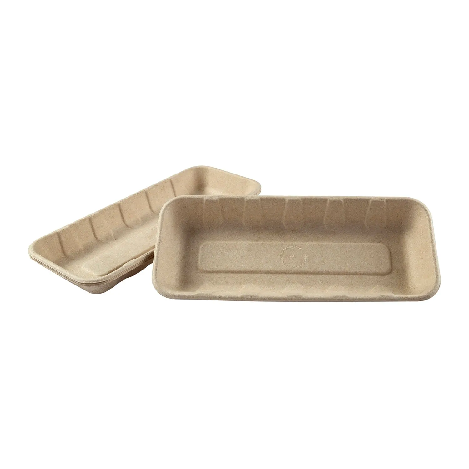 10" x 4.25" x 1" Molded Fiber Mini Trays, Case of 500