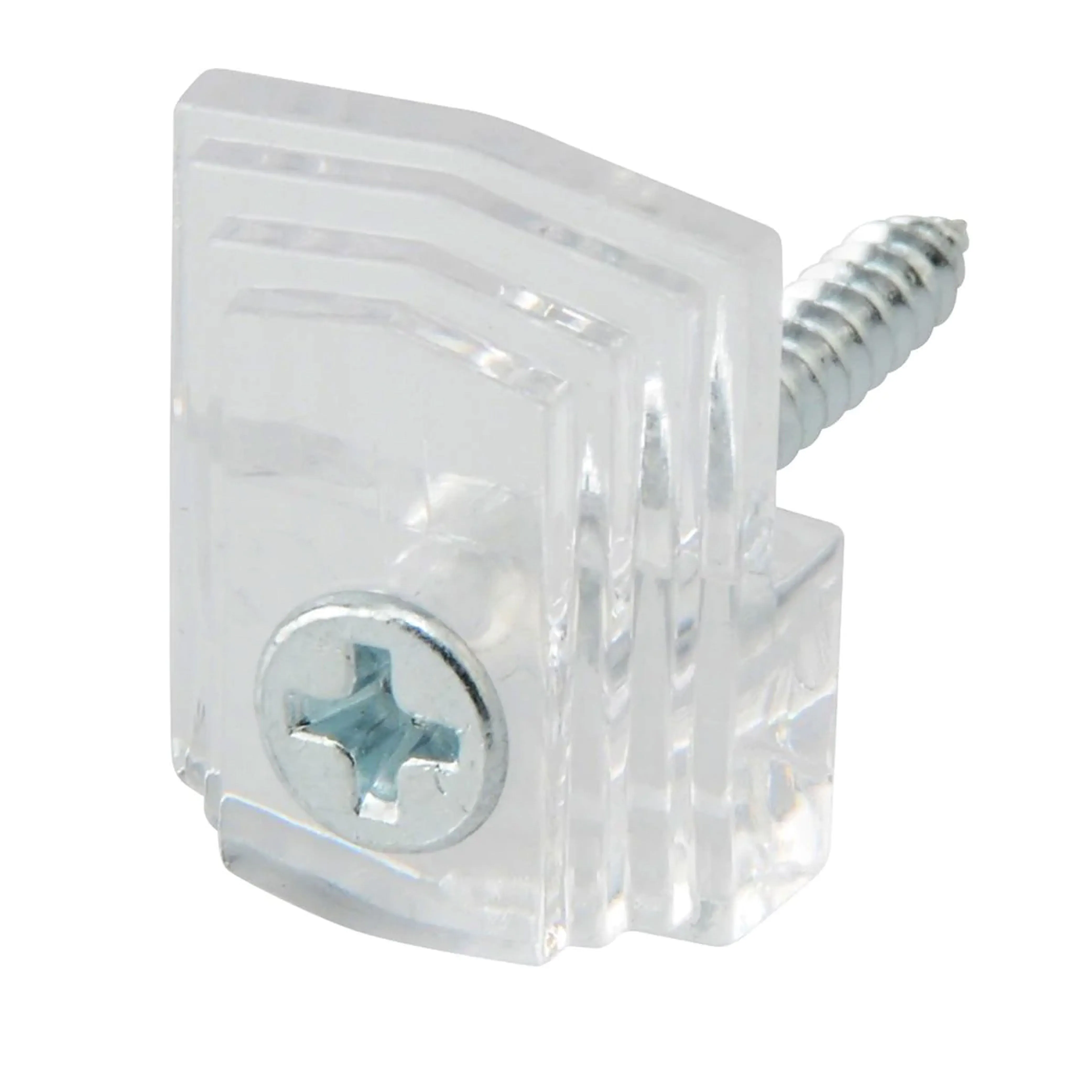 12 Mirror Clips Mounting Brackets Holders Metal Screws Hanging Wall Hooks Anchor