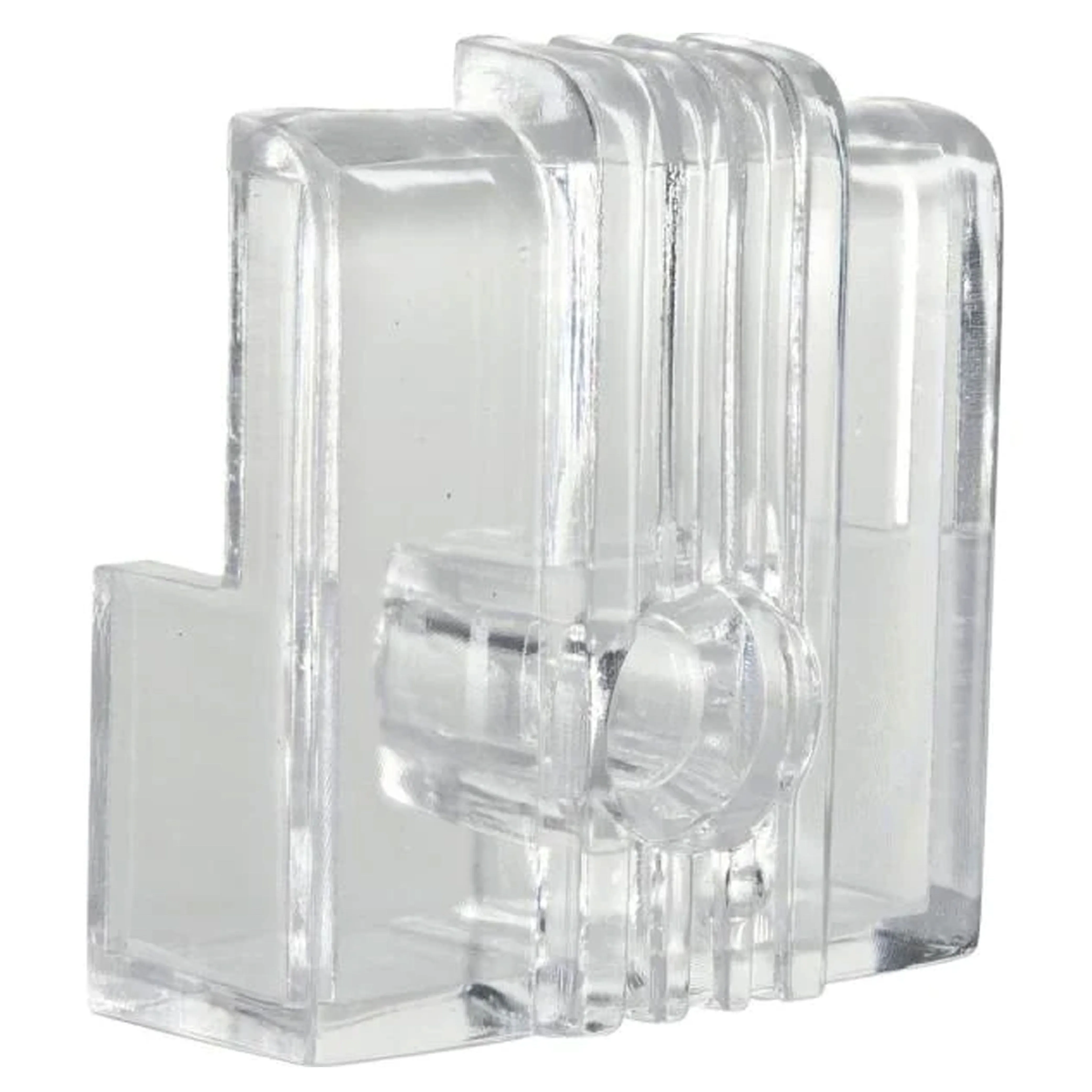 16 Clear Mirror Clips Wall Mounting Set Transparent Brackets Screws Anchors 1/4"