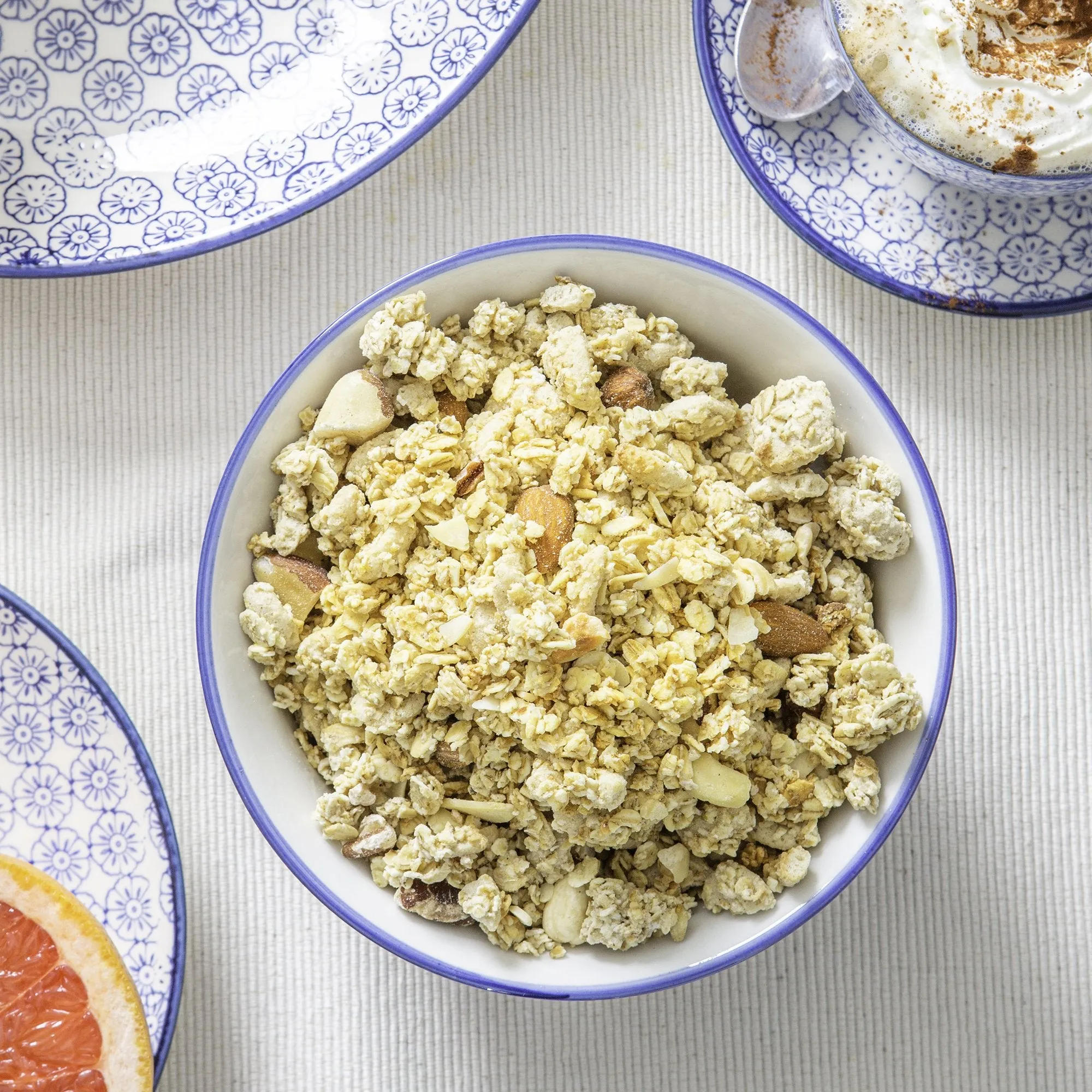 16cm Hand Printed China Cereal Bowls - Pack of Six - By Nicola Spring