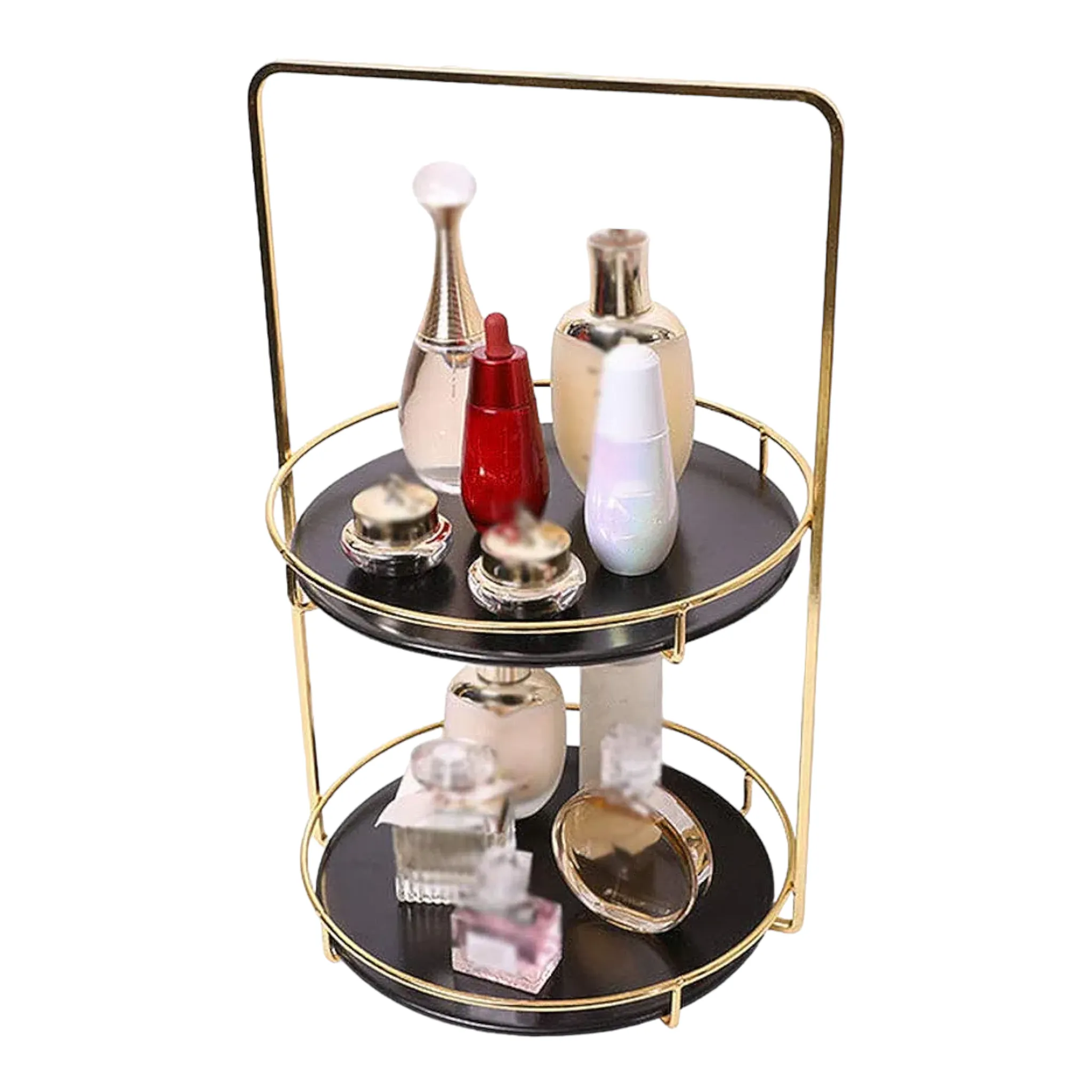 2 Tier Patisserie Cake Decoration Stand Desktop Organizer 22x39cm 33085