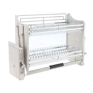 2 Tier Pull-Out Cabinet Organizer Drop Down-800MM