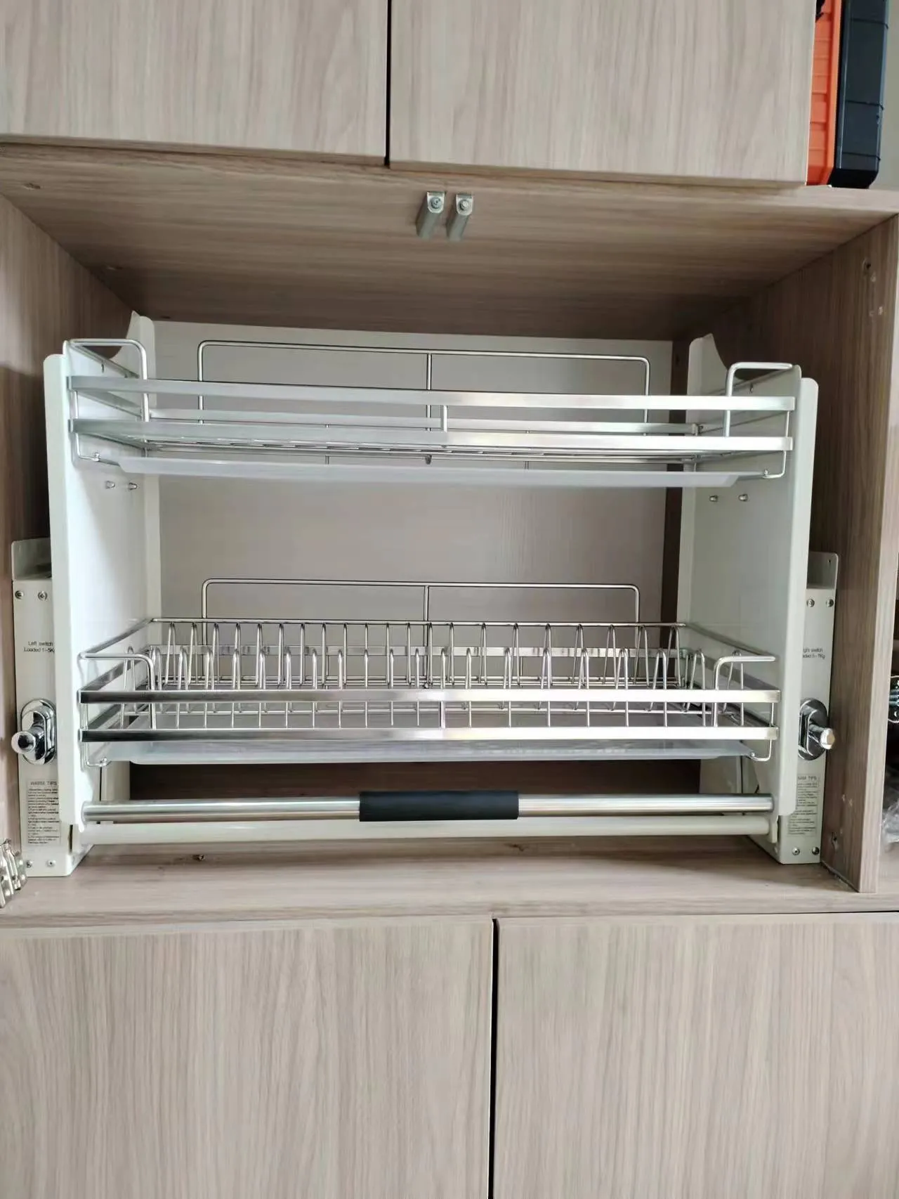 2 Tier Pull-Out Cabinet Organizer Drop Down-800MM