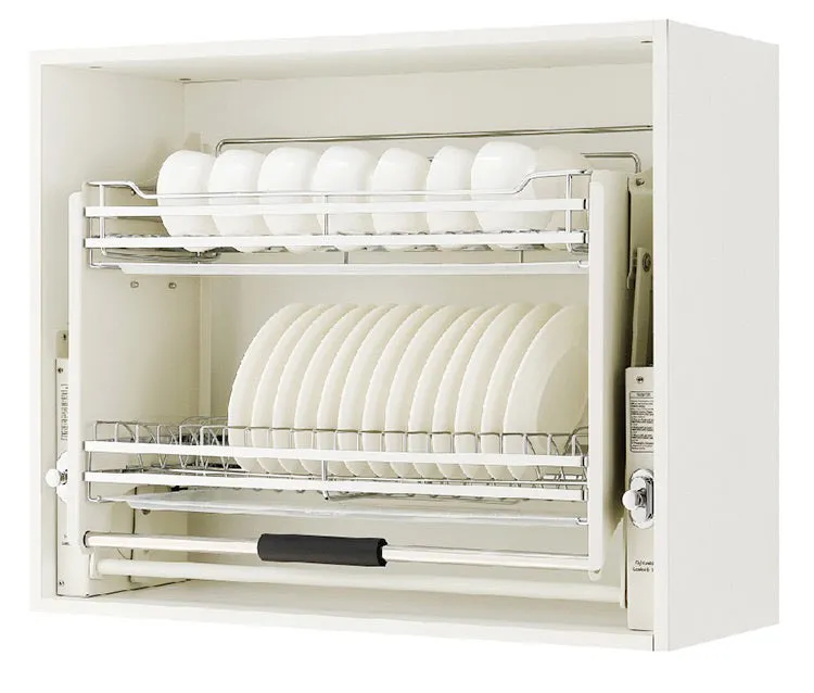2 Tier Pull-Out Cabinet Organizer Drop Down-800MM