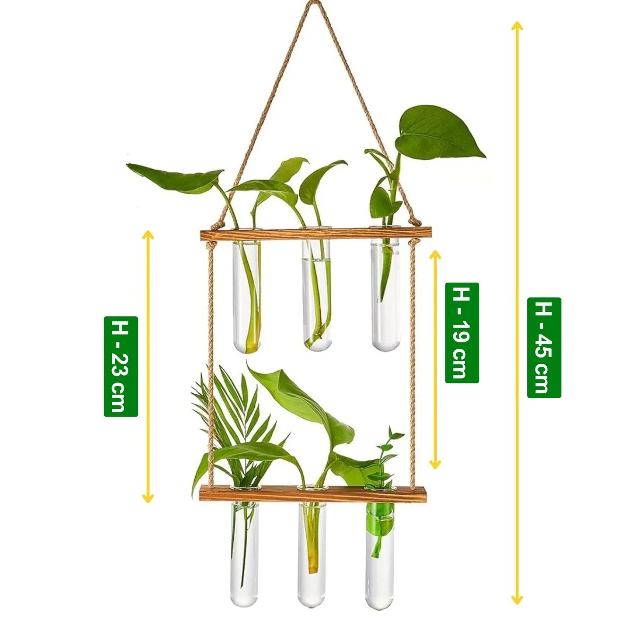 2-Tier Wall Hanging Test Tube Planter