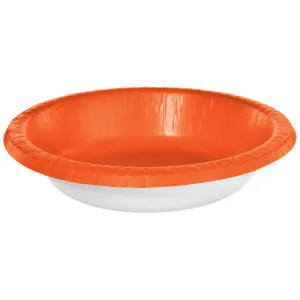 20 Orange Peel Paper Bowls 20oz