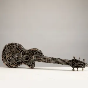 28 Guitar Inspired Recycled Metal Art Sculpture