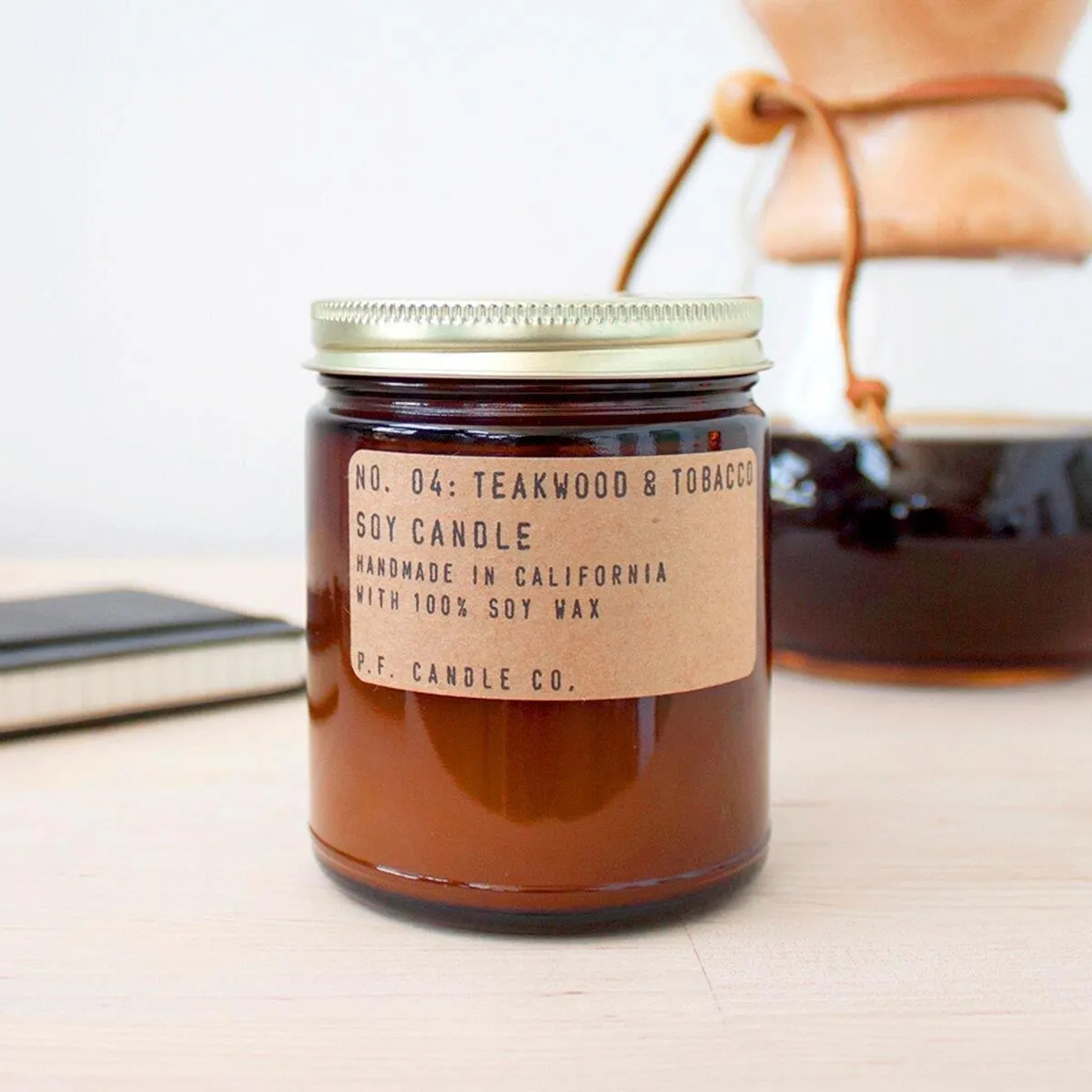 3.5oz Classic Mini Soy Candle (Teakwood   Tobacco)