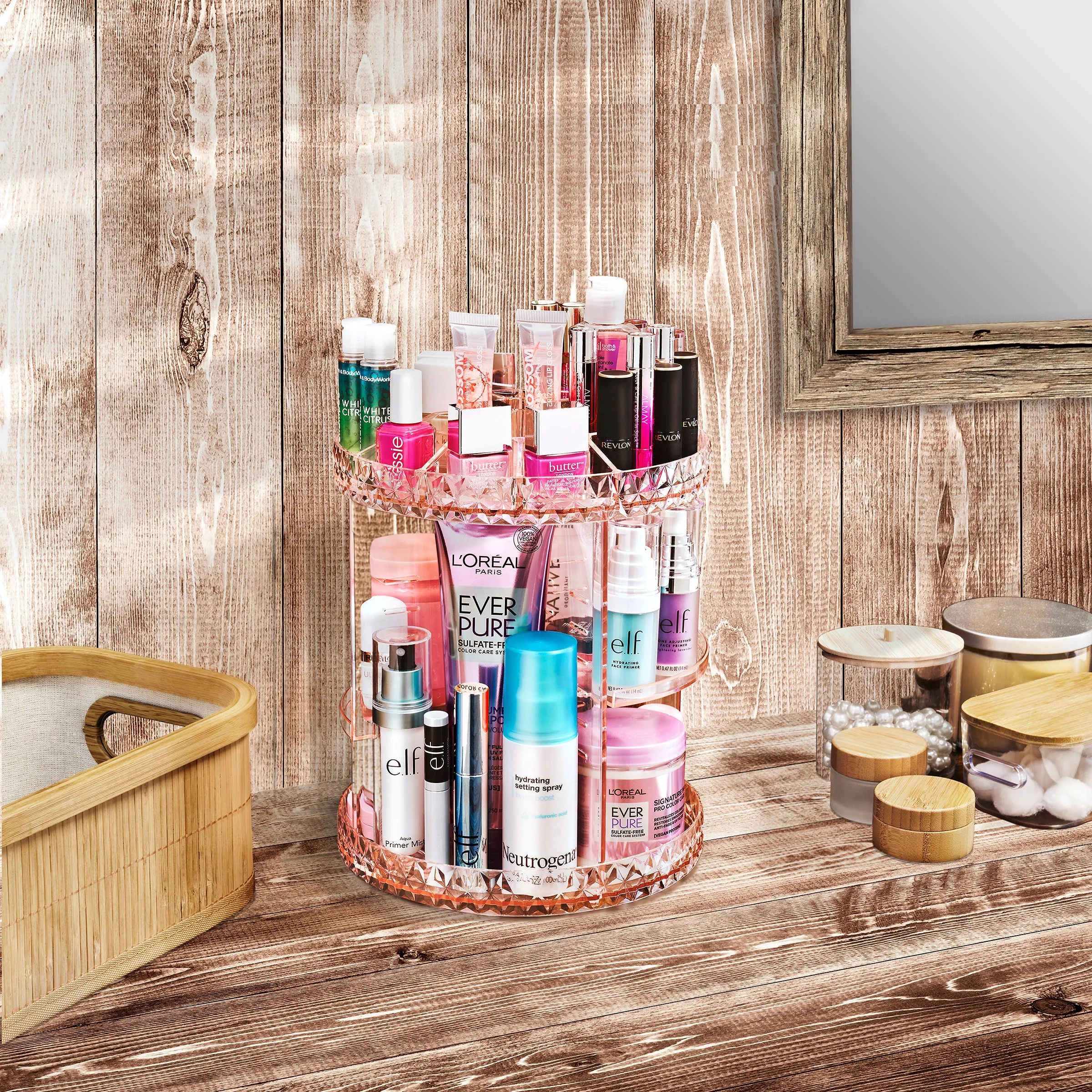 360° Makeup Organizer Carousel