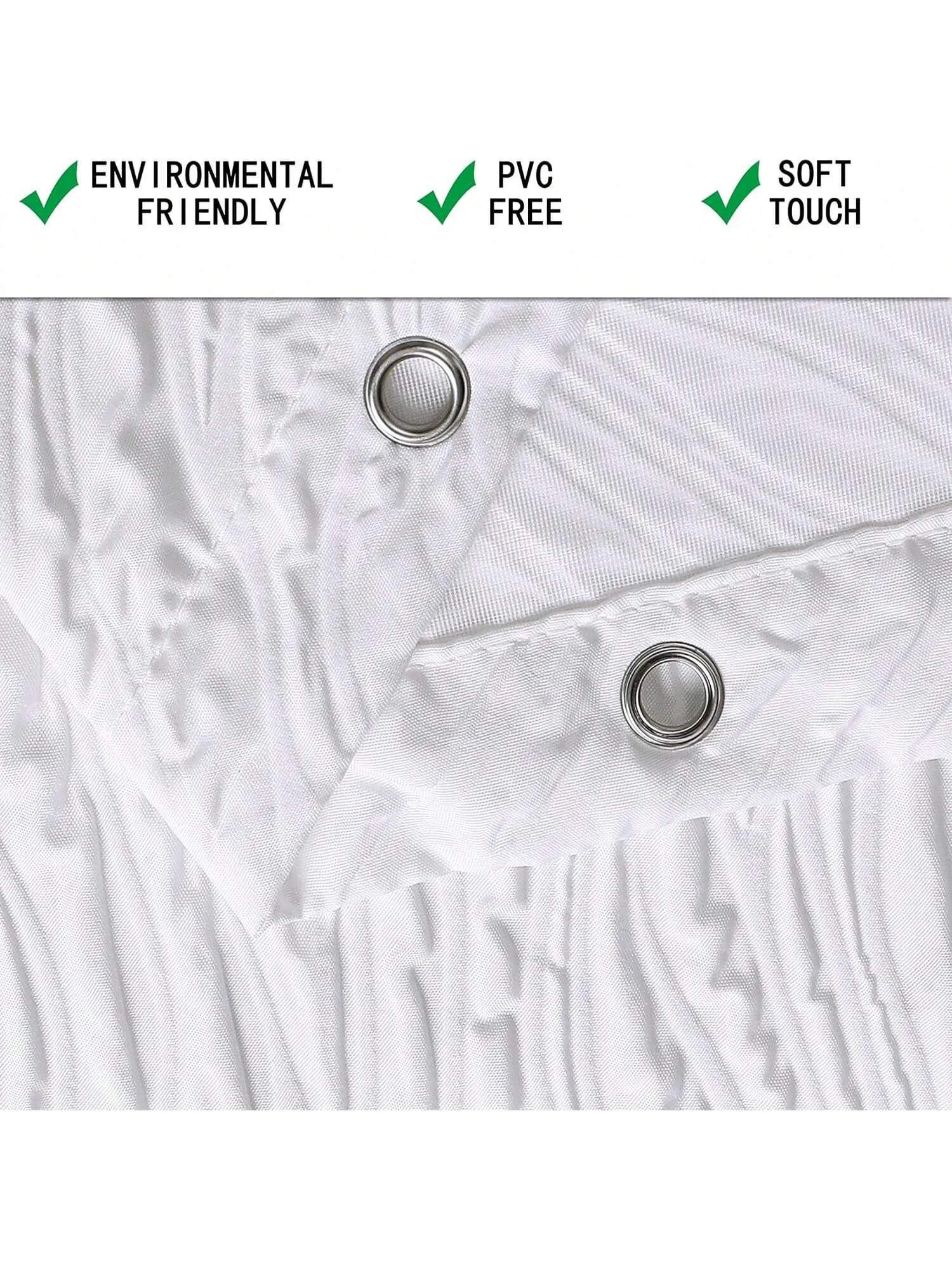 3D Embossed Gradient Fabric Shower Curtain - Waterproof Bathroom Accessories for Home Décor