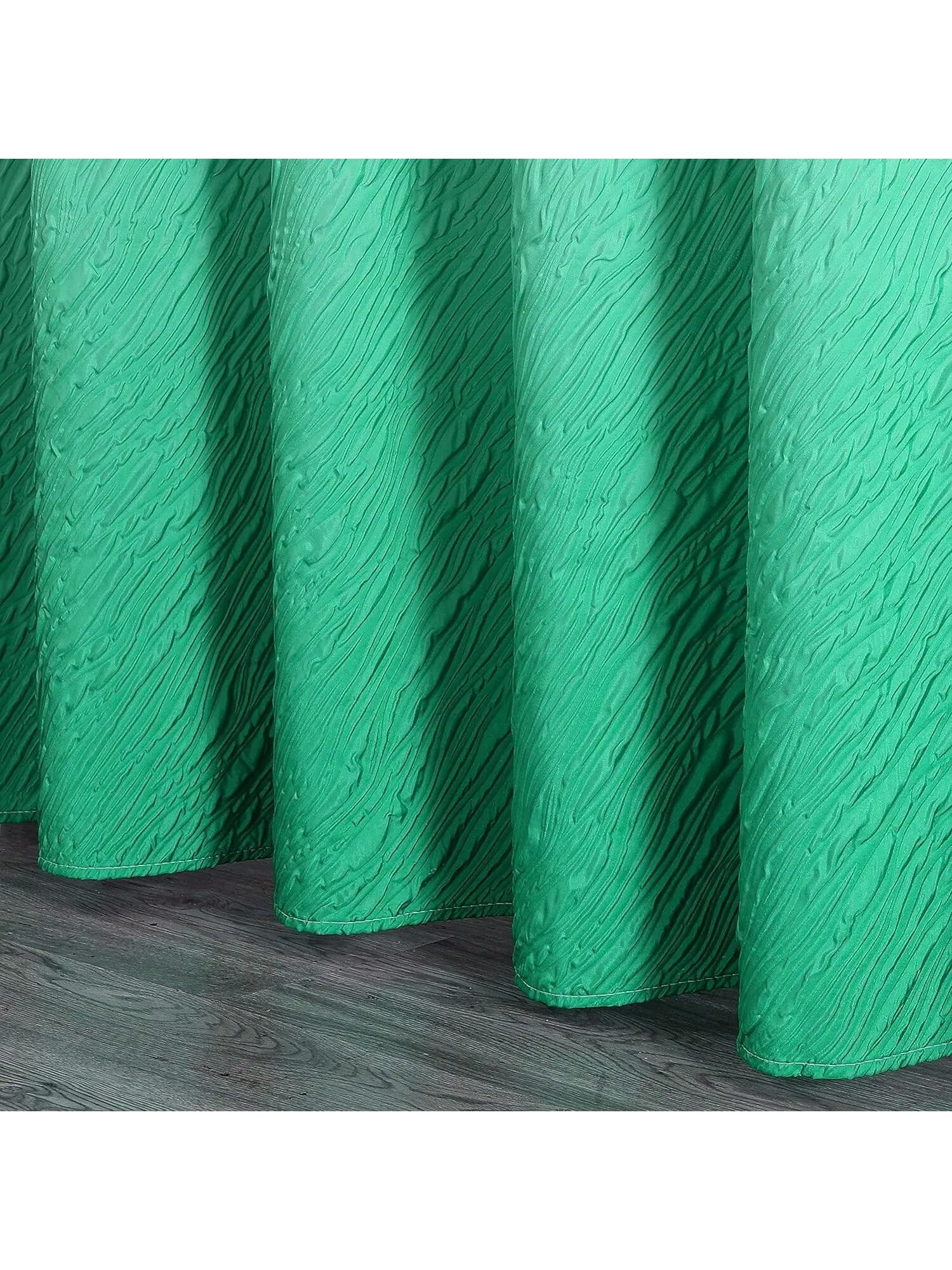 3D Embossed Gradient Fabric Shower Curtain - Waterproof Bathroom Accessories for Home Décor