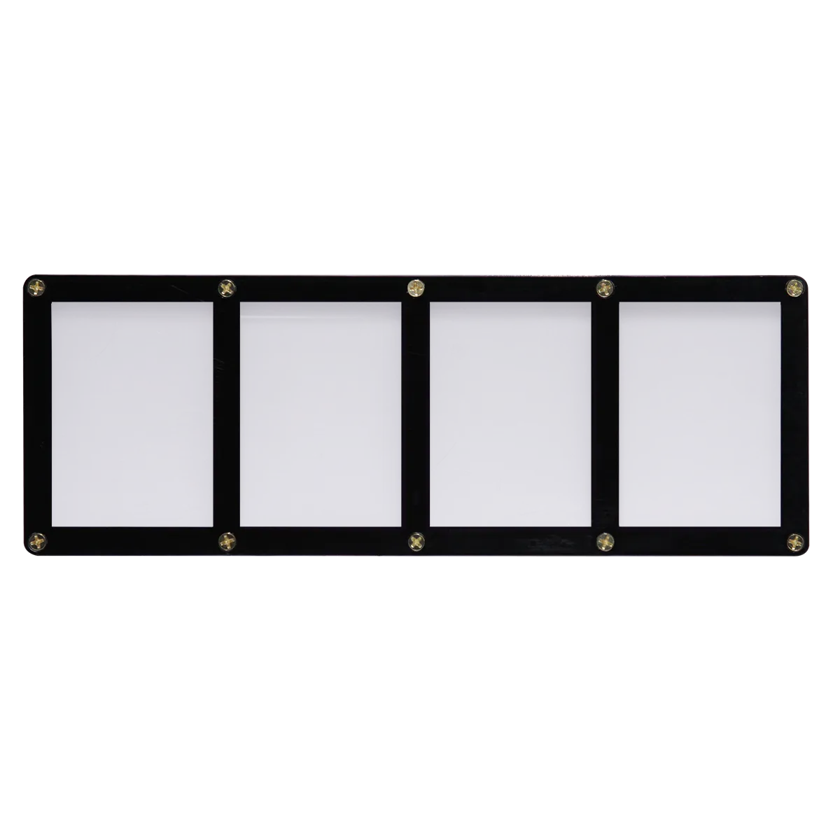 4-Card Black Frame Screwdown Holder