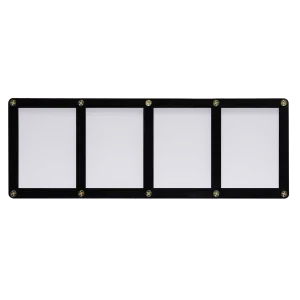 4-Card Black Frame Screwdown Holder