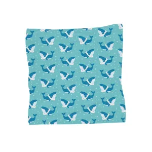 47in Lei & Whale Muslin Blanket