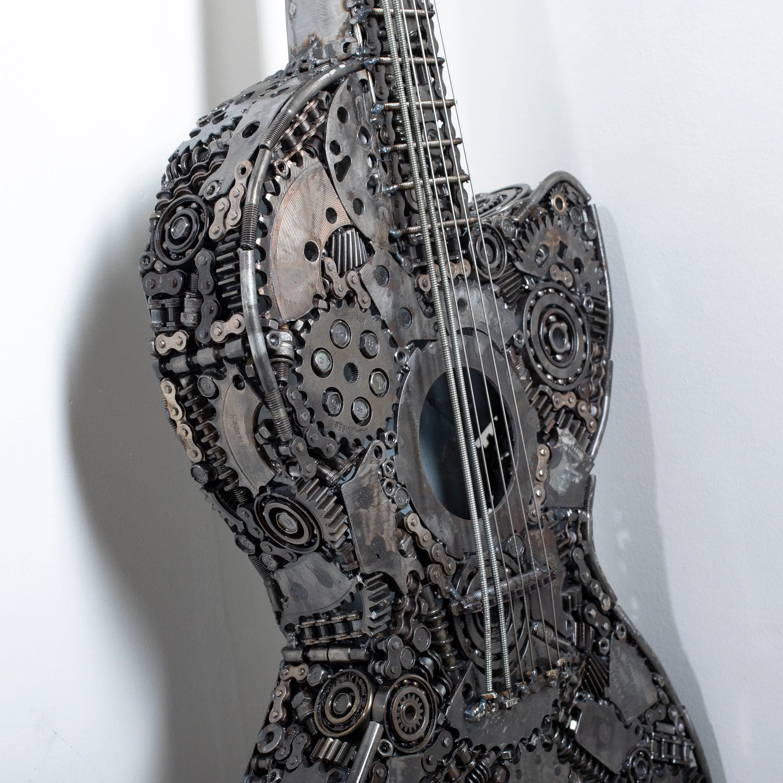 48 Guitar Inspired Recycled Metal Art Sculpture