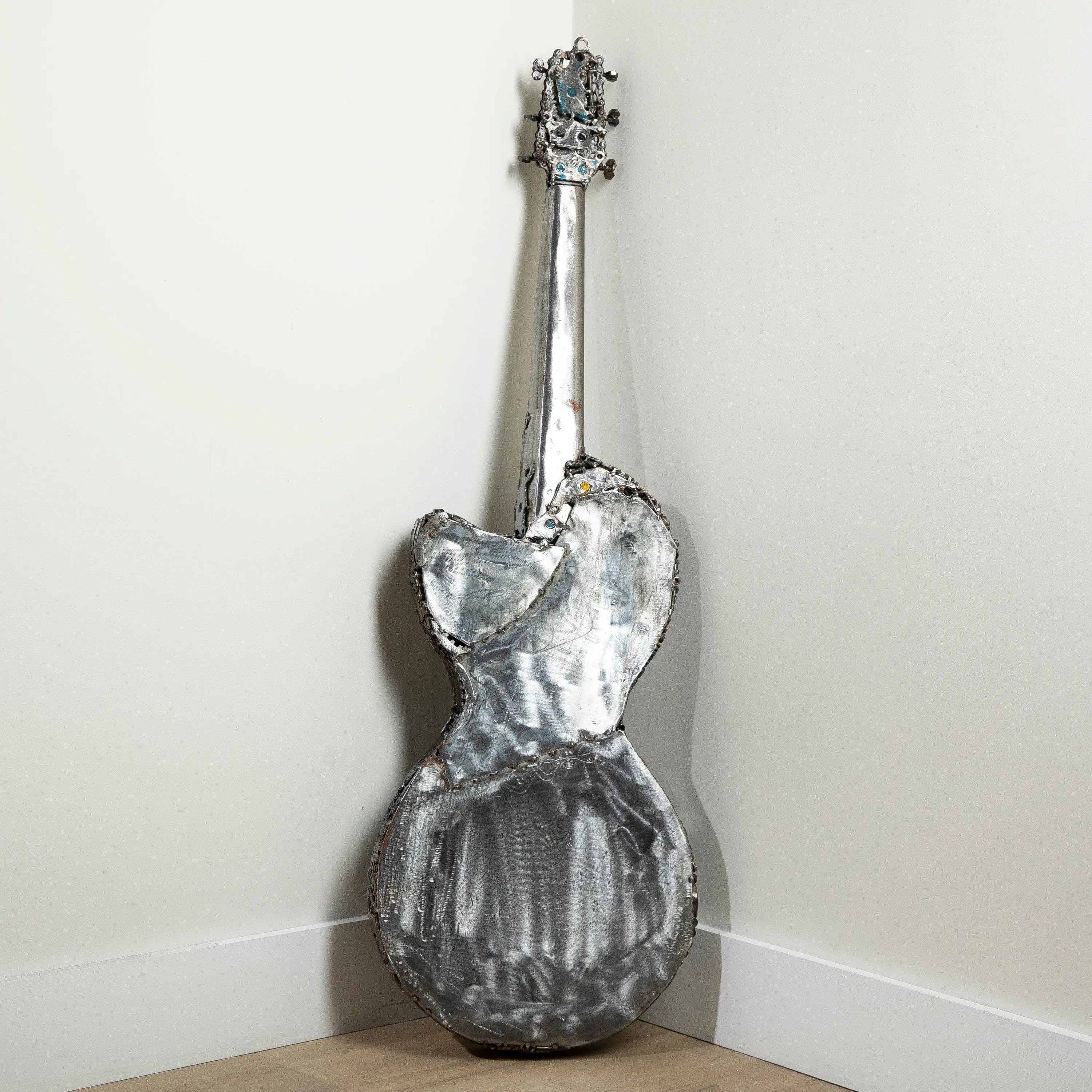 48 Guitar Inspired Recycled Metal Art Sculpture