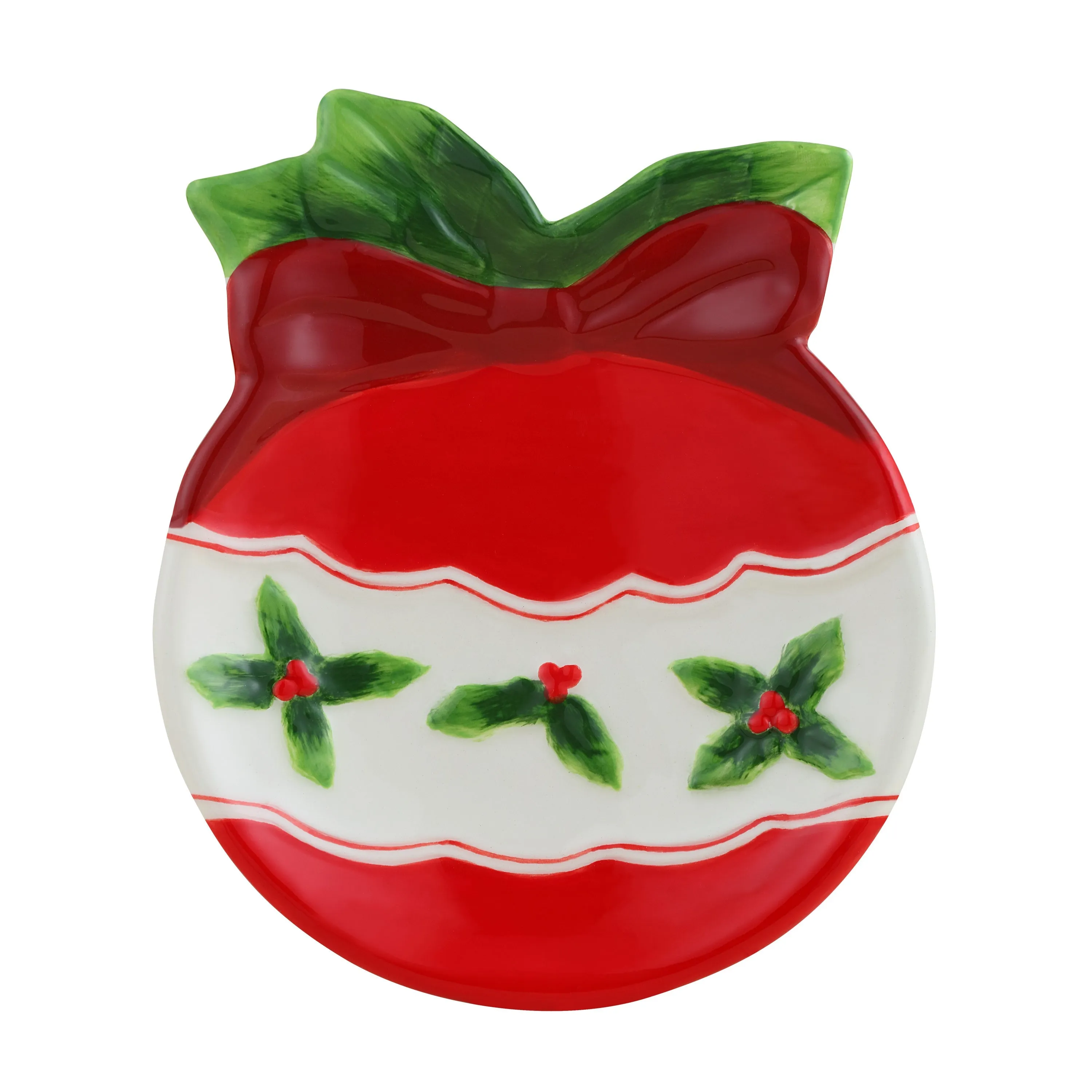 6 in. Ceramic Ornament and Tree Trinket Tray Set