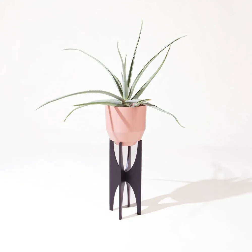 8" Black Planter Stand
