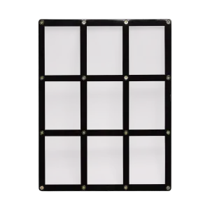 9-Card Black Frame Screwdown Holder