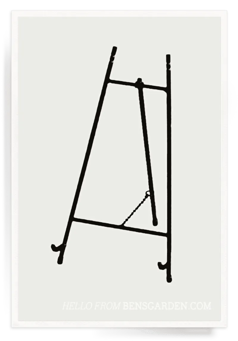 9" BLACK GALLERY EASEL