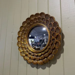 A COLLECTION OF VINTAGE MIRRORS: Golden Petals Mirror
