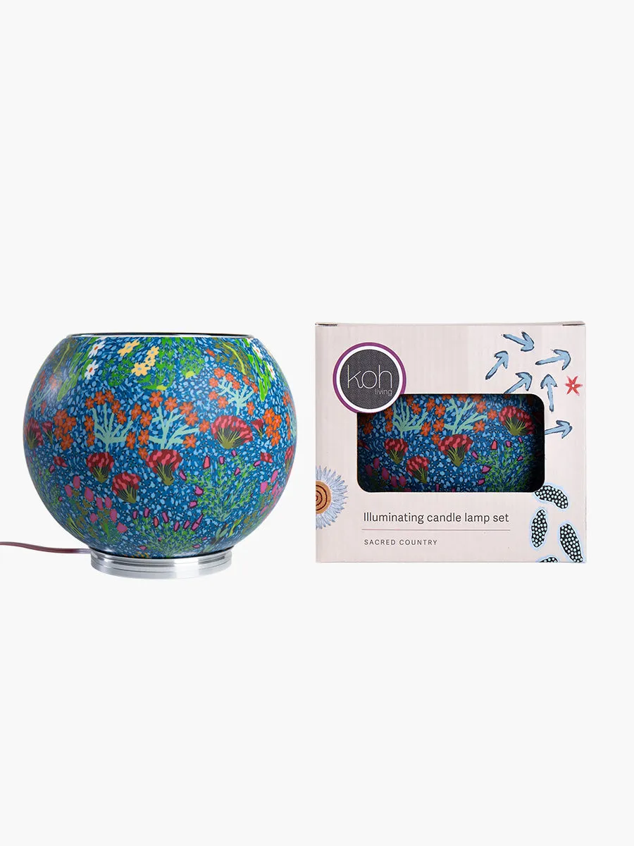 Aboriginal Epenarra Illuminating Candle Lamp Set