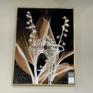 Abstract Crystal Porcelain Painting Floating Frame Wall Hangings H-01