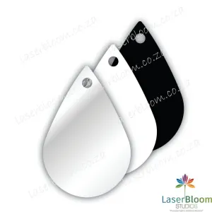 Acrylic Blank Blood/Water Drop- Select Your Thickness (1.5mm, 2mm, 3mm)