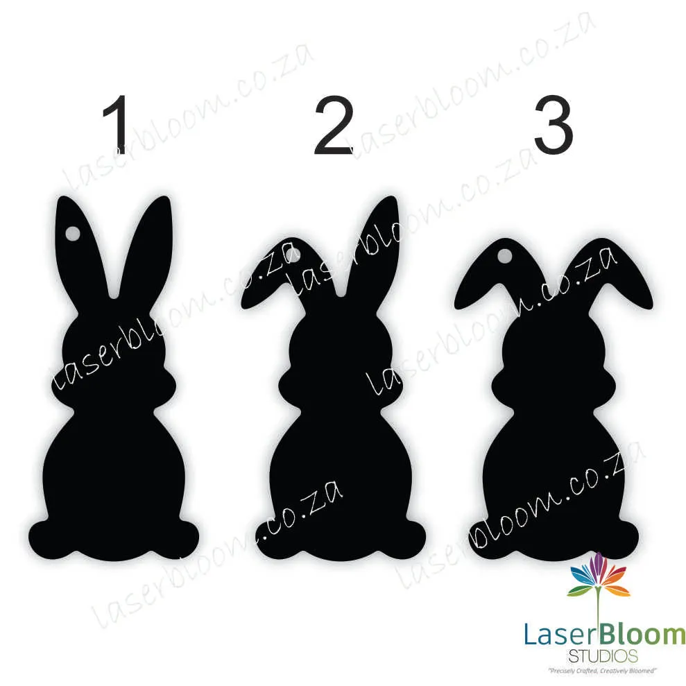 Acrylic Blank Bunny ~ Select Your Thickness (1.5mm, 2mm, 3mm)