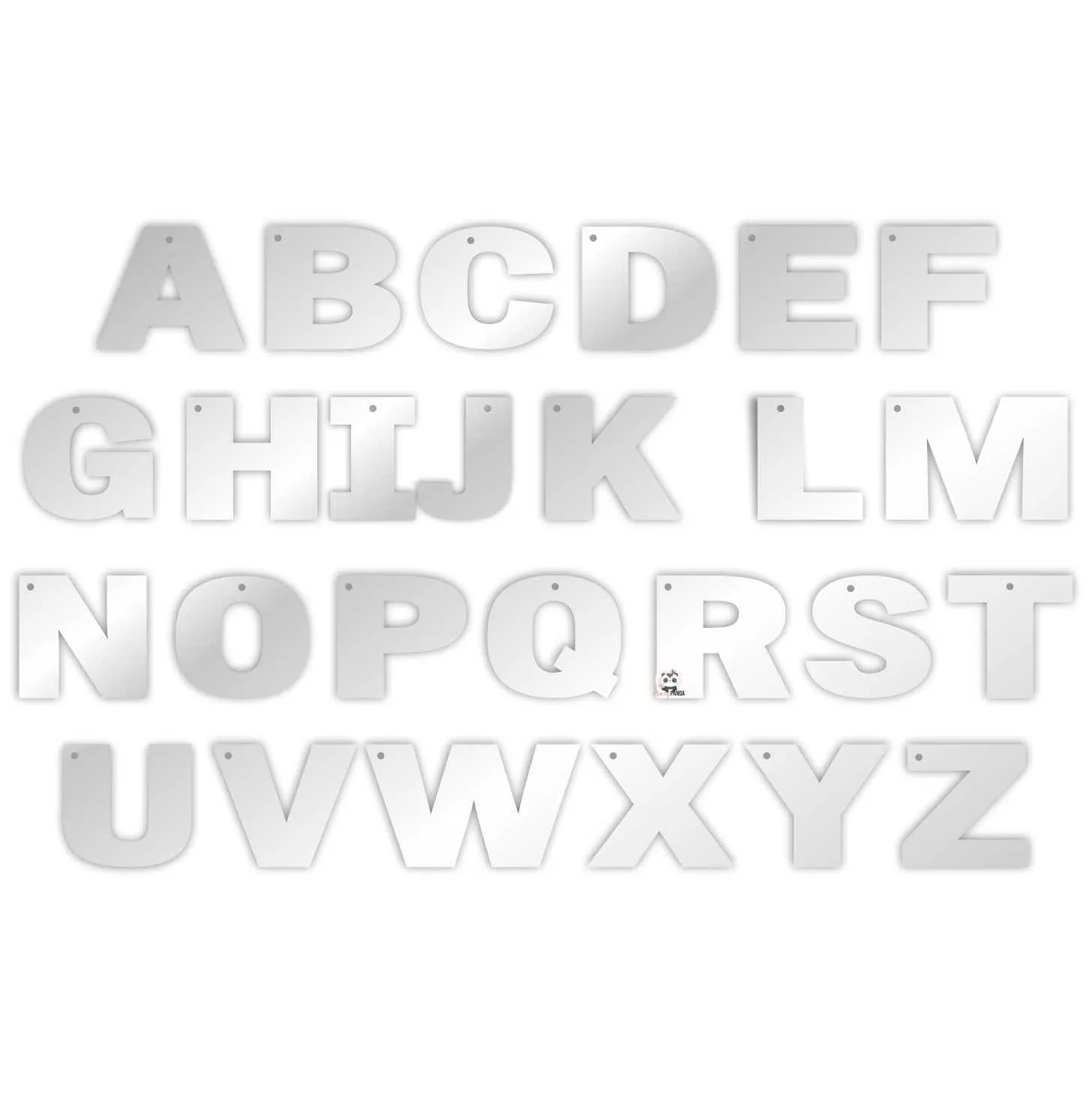 Acrylic Blank Clear Alphabet Letters #1 (50-100mm) ~1.5mm