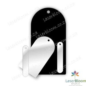 Acrylic Blank Clear Arch and Tags - Select Your Thickness (1.5mm, 2mm, 3mm)