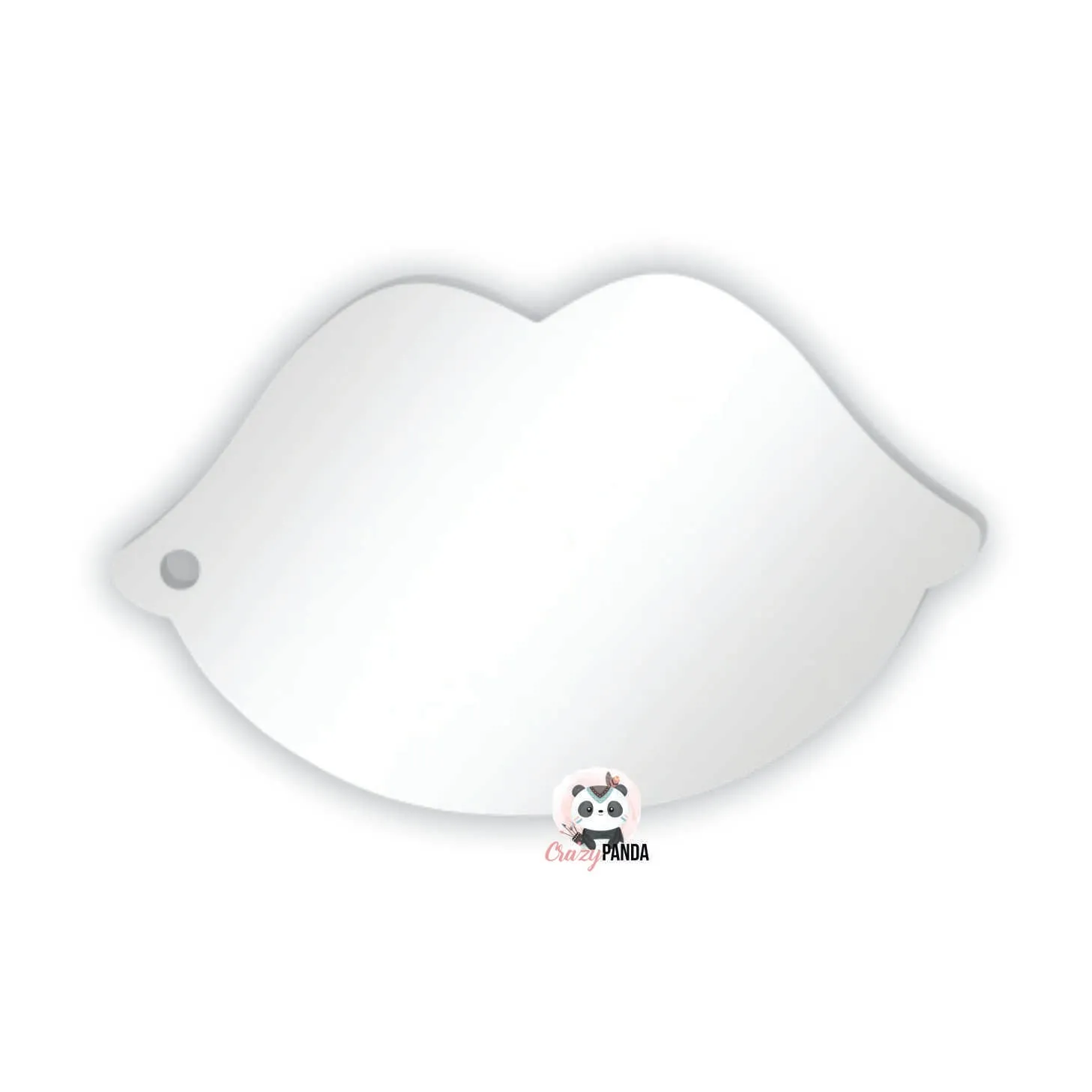Acrylic Blank Clear Hot Lips 65x40x3mm