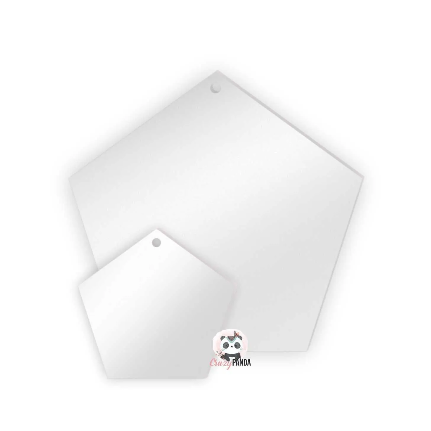 Acrylic Blank Clear Pentagon (Sizes)