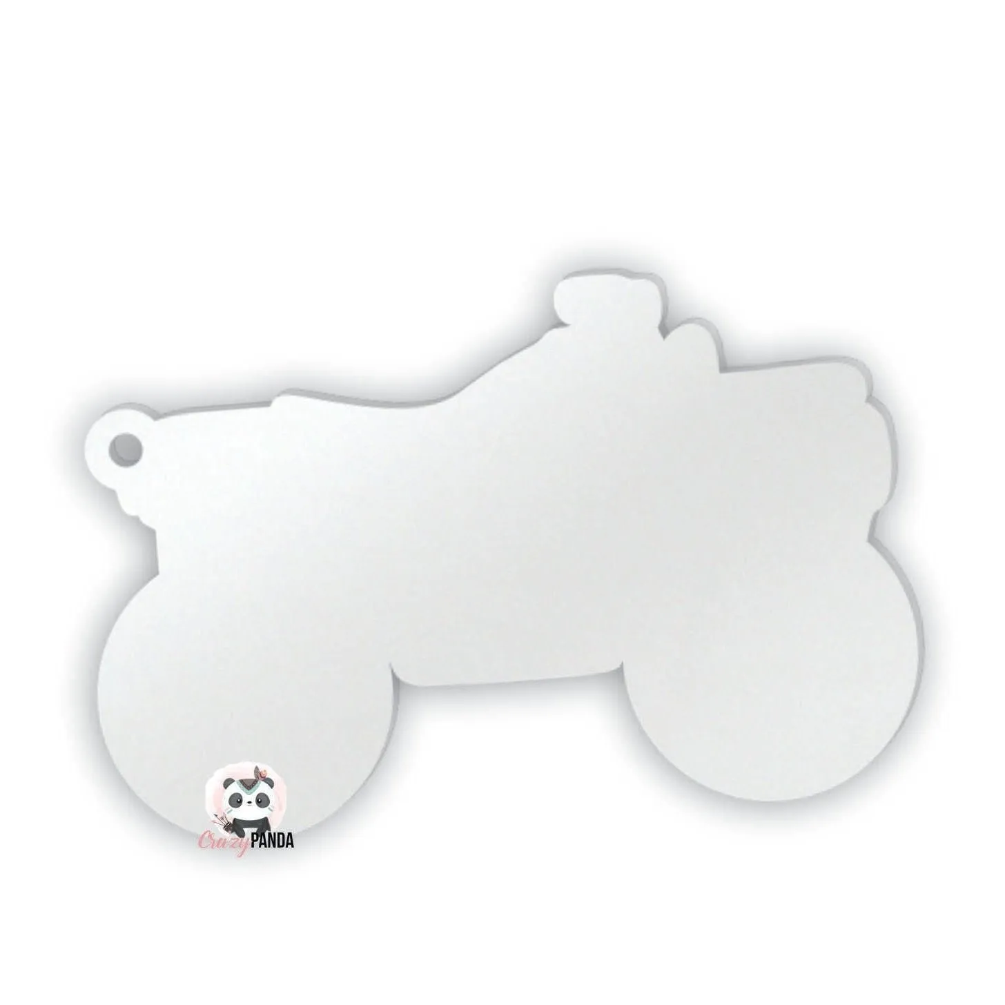 Acrylic Blank Clear Quad bike 74x50x2mm