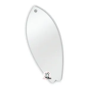 Acrylic Blank Clear Surf Board 75x30x3mm