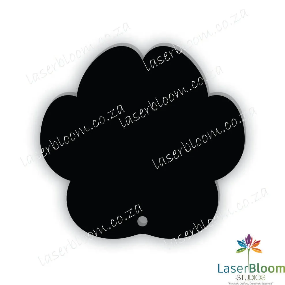 Acrylic Blank Paw- Select Your Thickness (1.5mm, 2mm, 3mm)