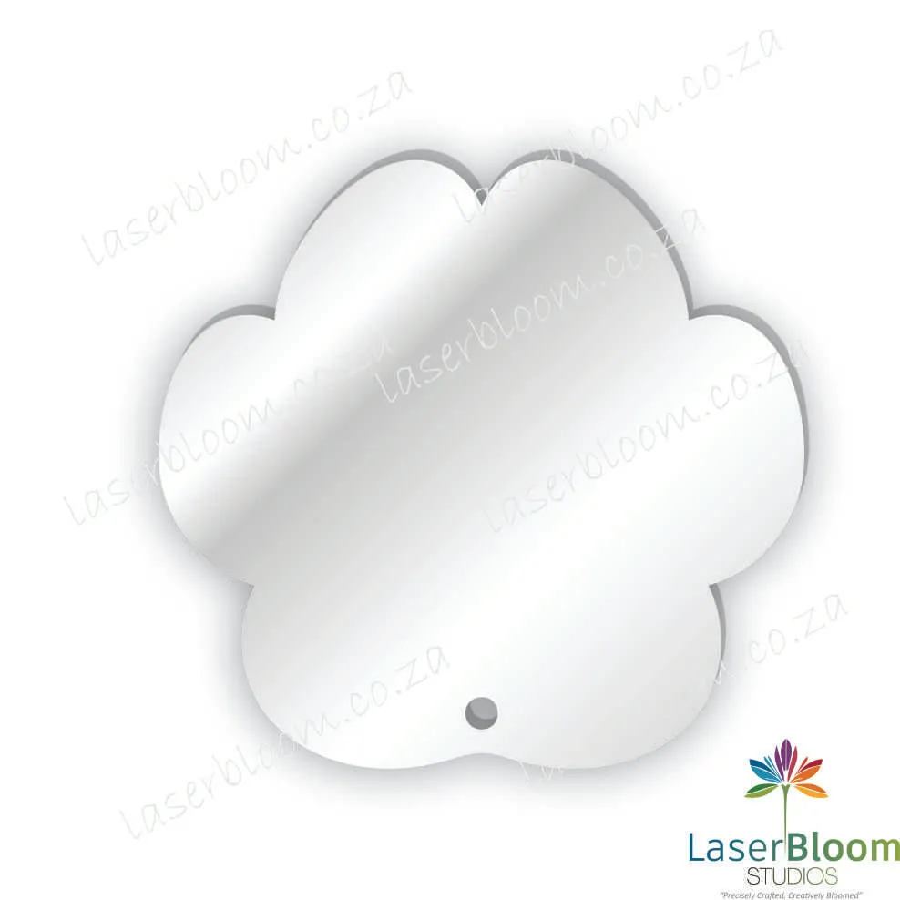 Acrylic Blank Paw- Select Your Thickness (1.5mm, 2mm, 3mm)