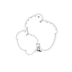 Acrylic Blank White Baby Feet (Sizes)