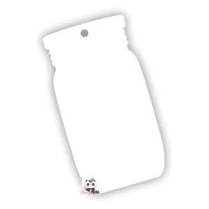 Acrylic Blank White Mason Jar