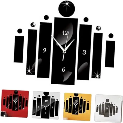 Acrylic Reverse Frameless Creative Wall Clock Design for Living Room, Bedroom Wall, Home and Office