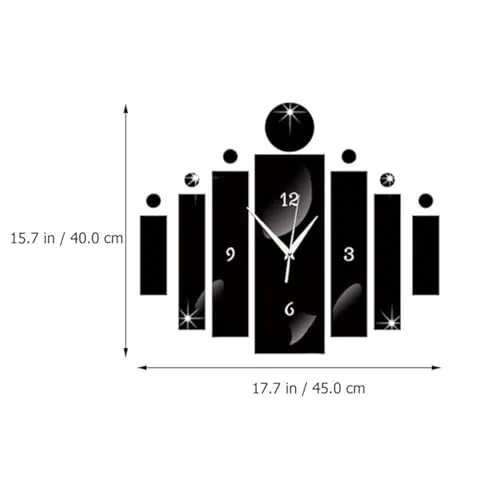 Acrylic Reverse Frameless Creative Wall Clock Design for Living Room, Bedroom Wall, Home and Office