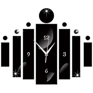 Acrylic Reverse Frameless Creative Wall Clock Design for Living Room, Bedroom Wall, Home and Office