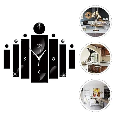 Acrylic Reverse Frameless Creative Wall Clock Design for Living Room, Bedroom Wall, Home and Office