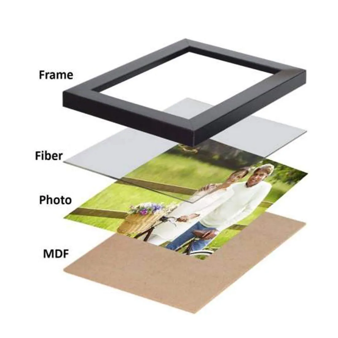 AG CRAFTS A4 Size Photo Frame For Wall Black Picture Frame For Home and Office Decoration (Black-A4-11 Frame)