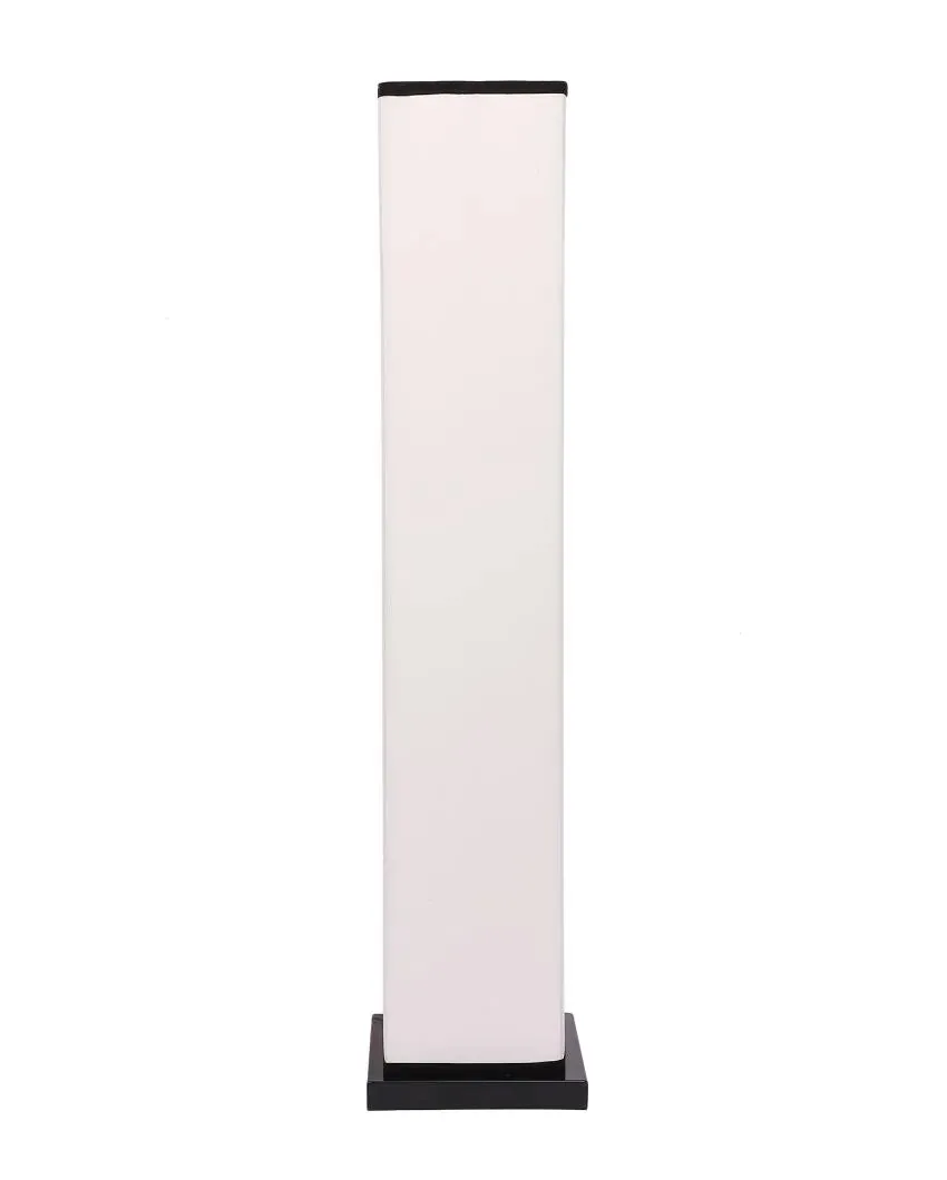 Ageless Design Multicolor Cotton Square Wood Floor Lamp | 2.8 Feet