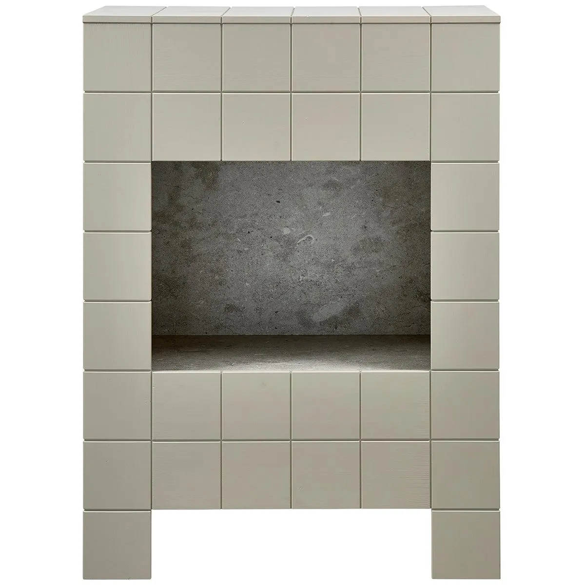 Ally Dust Pine Decor Fireplace