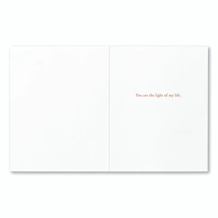 Anniversary Card - “...surely you know you are my sun by day, and my star by night?”