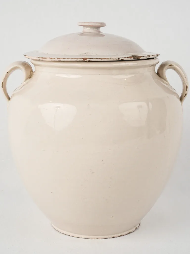 Antique lidded preserving pot - Martres-Tolosane 11½"